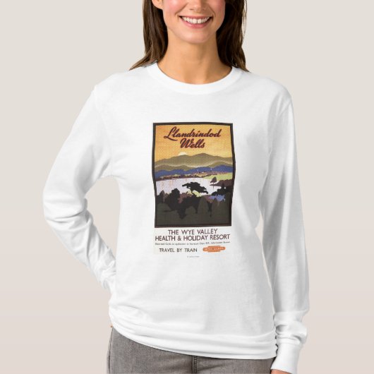 Wye Valley Resort British Rail Poster T-shirt (Voorkant)
