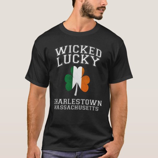 Wyed Lucky Charlestown Massachusetts T Shirt (Voorkant)
