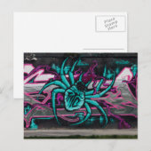 Wyed Turquoise Spider Briefkaart (Voorkant / Achterkant)