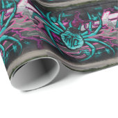 Wyed Turquoise Spider Cadeaupapier (Rol Hoek)