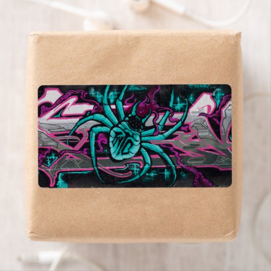 Wyed Turquoise Spider Etiket (Insitu)