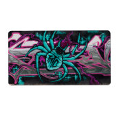 Wyed Turquoise Spider Etiket (Voorkant)