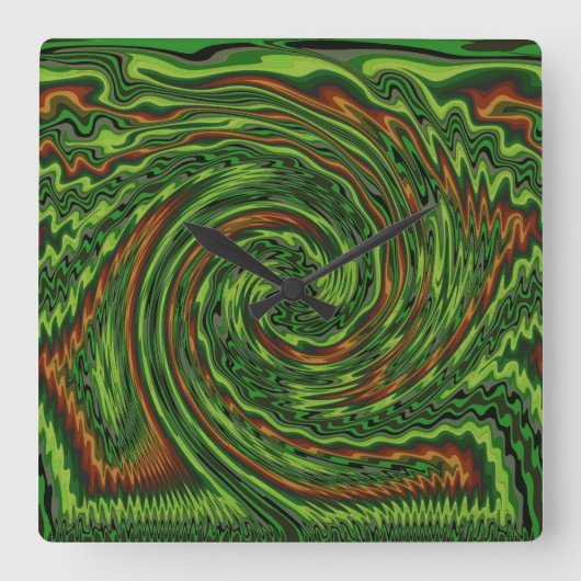 Wyed Twist Vierkante Klok (Voorkant)