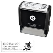 Wyed Witch Custom Name Return-adres Zelfinktende Stempel (In situ)