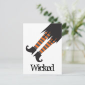 Wyed Witch Funny Halloween Briefkaart (Staand voorkant)