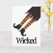 Wyed Witch Funny Halloween Kaart (Gele Bloem)