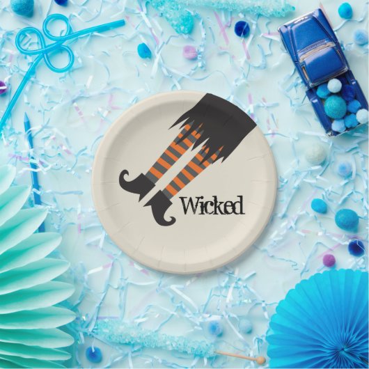 Wyed Witch Funny Halloween Papieren Bordje (Feest)