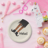 Wyed Witch Funny Halloween Papieren Bordje (Feest)
