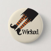 Wyed Witch Funny Halloween Ronde Button 5,7 Cm (Voorkant)