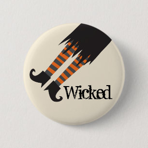 Wyed Witch Funny Halloween Ronde Button 5,7 Cm