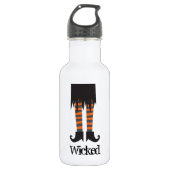 Wyed Witch Funny Halloween Waterfles (Voorkant)
