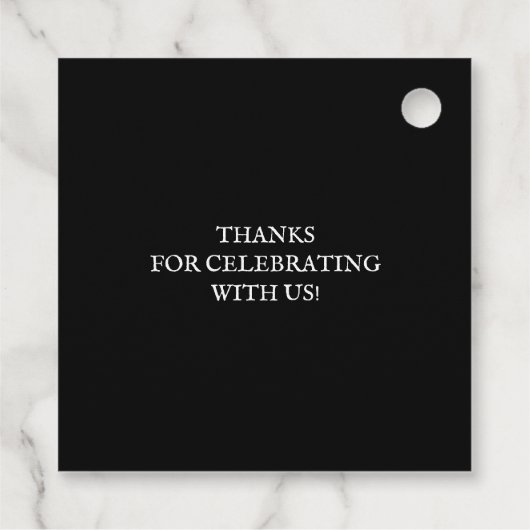 Wyed Witch Silhouette Halloween Bedankjes Labels (Achterkant)