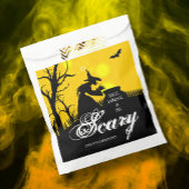 Wyed Witch Silhouette Halloween Bedankzakje