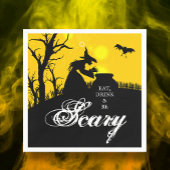 Wyed Witch Silhouette Halloween Servet