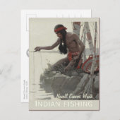 Wyeth Indian Fishing CC0480 Briefkaart (Voorkant / Achterkant)
