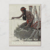Wyeth Indian Fishing CC0480 Briefkaart (Voorkant)