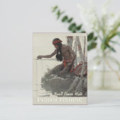 Wyeth Indian Fishing CC0480 Briefkaart (Staand voorkant)