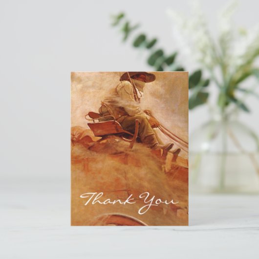 Wyeth is The Ore Wagon Briefkaart (Staand voorkant)