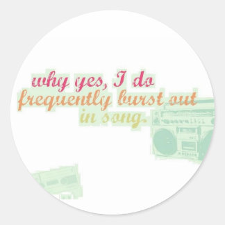 WYIDFBOIS Sticker! Ronde Sticker