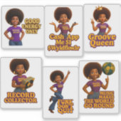 Wyldflow3r Music Love Stickers Set 1 (6Pack) (Voorkant)