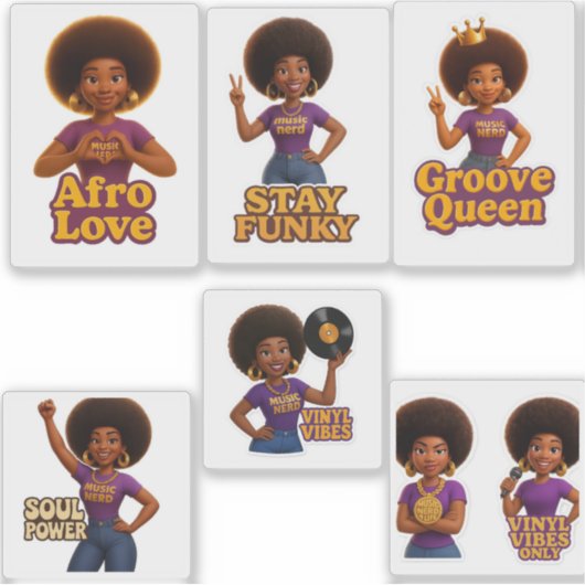 Wyldflow3r’s Funk Sticker Pack | Retro Soul Vibes (Voorkant)