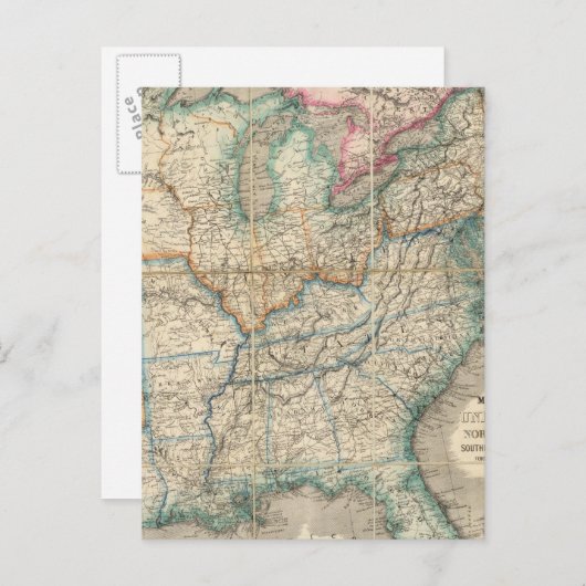 Wyld's militaire kaart van de Verenigde Staten (Voorkant / Achterkant)