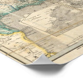 Wyld's militaire kaart van de Verenigde Staten Poster (Hoek)