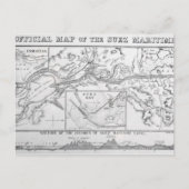 Wyld's officiële kaart van het Suezkanaal (Voorkant)