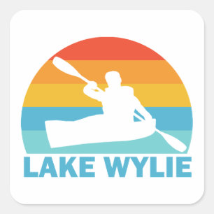 Wylie North Carolina South Carolina Kayak Vierkante Sticker