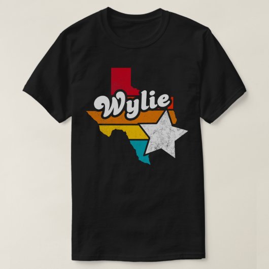 Wylie Texas Vintage Verdrietig Souvenir 2 T-shirt (Design voorkant)