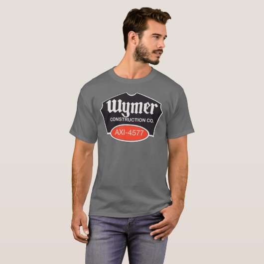 Wymer Construction Throwback Logo AXI T-shirt (Voorkant volledig)