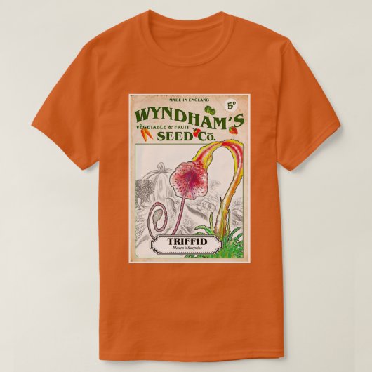 Wyndhams Triffid Seeds Inspired by the Day of the  T-shirt (Design voorkant)