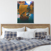 Wynken, Blynken en Nod, 1905, gemaakt door Maxfiel Canvas Afdruk (Insitu (Slaapkamer))