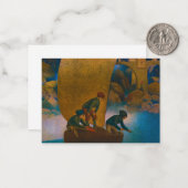 Wynken, Blynken en Nod, 1905, gemaakt door Maxfiel Notitiekaartje (Voorkant / Achterkant in situ)