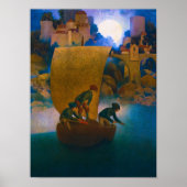 Wynken, Blynken en Nod, 1905, gemaakt door Maxfiel Poster (Voorkant)