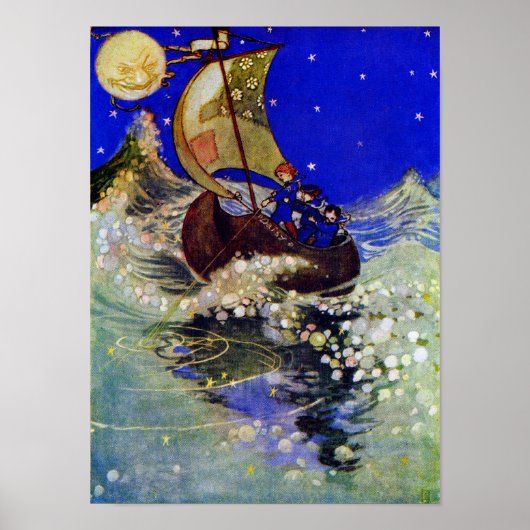 Wynken Blynken en Nod Pogany Fine Art Poster (Voorkant)