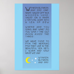Wynken, Blynken, en Nod Poster