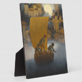 Wynken Blynken en Nod van Maxfield Parrish 1902 Fotoplaat (Zijkant)