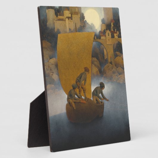 Wynken Blynken en Nod van Maxfield Parrish 1902 Fotoplaat (Zijkant)