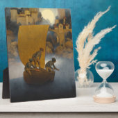 Wynken Blynken en Nod van Maxfield Parrish 1902 Fotoplaat (Zijkant)