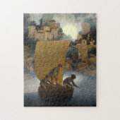 Wynken, Blynken en Nod van Maxfield Parrish 1902 Legpuzzel (Verticaal)