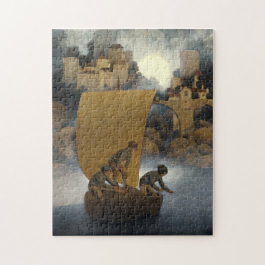 Wynken, Blynken en Nod van Maxfield Parrish 1902 Legpuzzel (Verticaal)