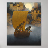 Wynken Blynken en Nod van Maxfield Parrish 1902 Poster (Voorkant)