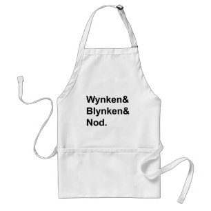 Wynken Blynken & Nod   Houten Schoen Slaapverhaal Standaard Schort