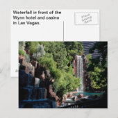 Wynn waterval briefkaart (Voorkant / Achterkant)