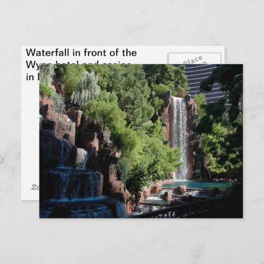 Wynn waterval briefkaart (Voorkant / Achterkant)