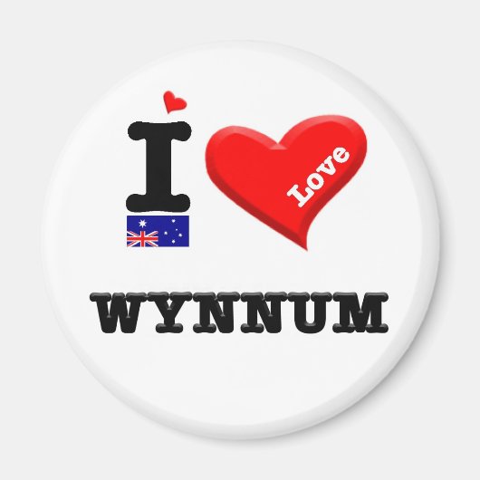 WYNNUM - I Love Magneet (Voorkant)