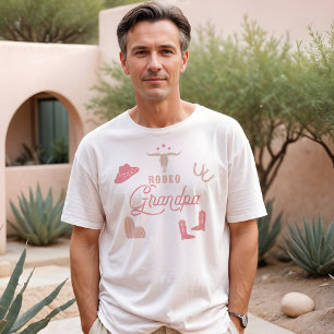 WYNONA Blush Roze Cowgirl Rodeo Opa T-shirt