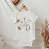 WYNONA Boho Terracotta 1st Rodeo Cowboy Land Romper