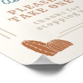 WYNONA Burnt Oranje Blue Cowboy Favor Sign Poster (Hoek)